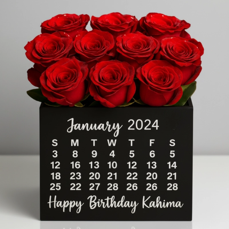 Roses Calendar Box Gift